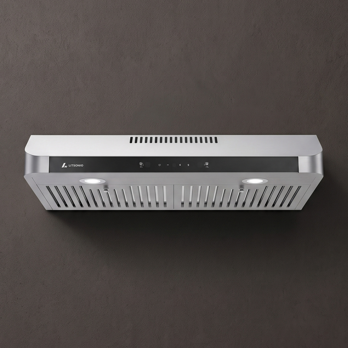 LITROHUB 30" Under-Cabinet Range Hood, 750 CFM — Dual Motor, Stainless Steel