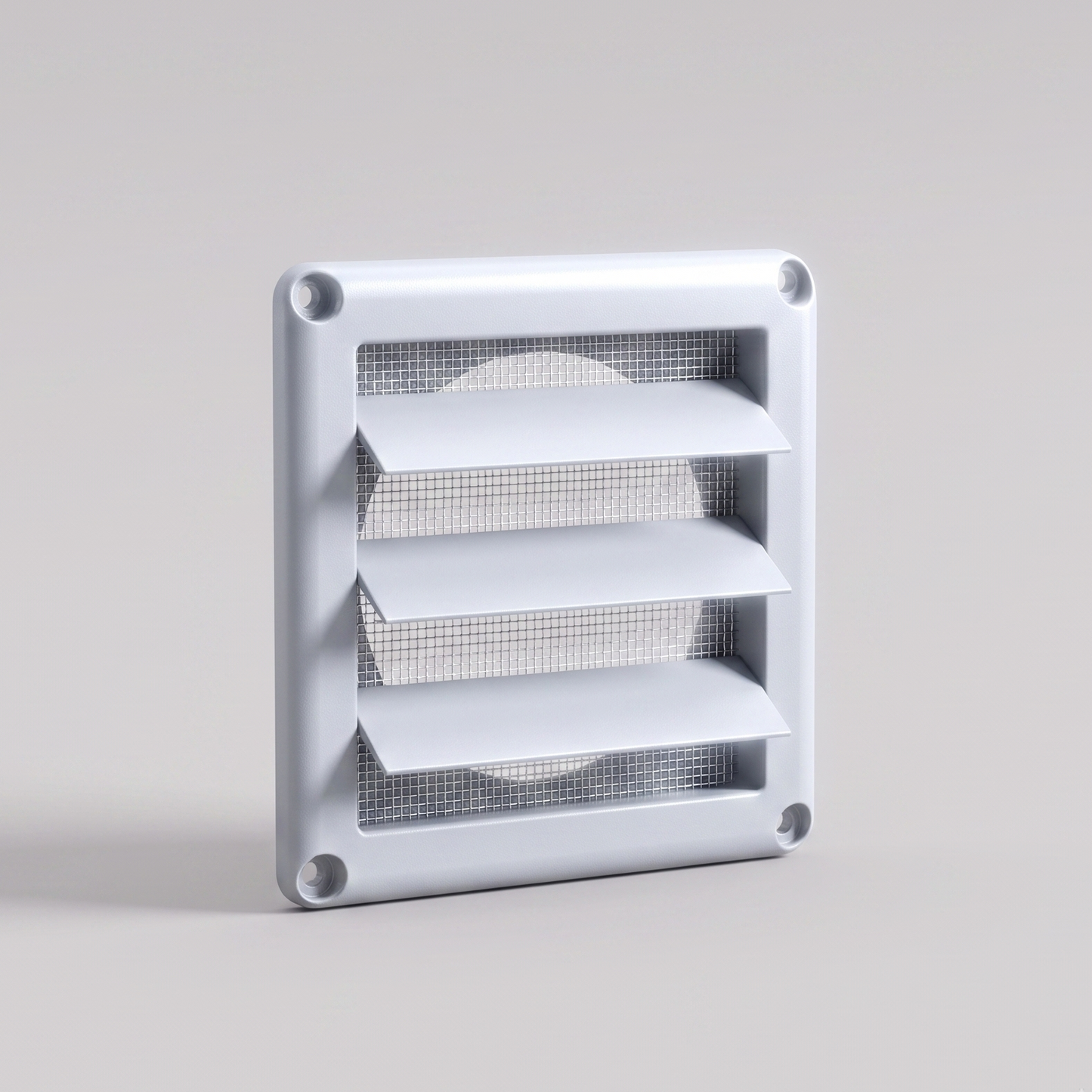 Vessa Louvered Vent Cover — 4" & 6", Gravity Damper with Screen