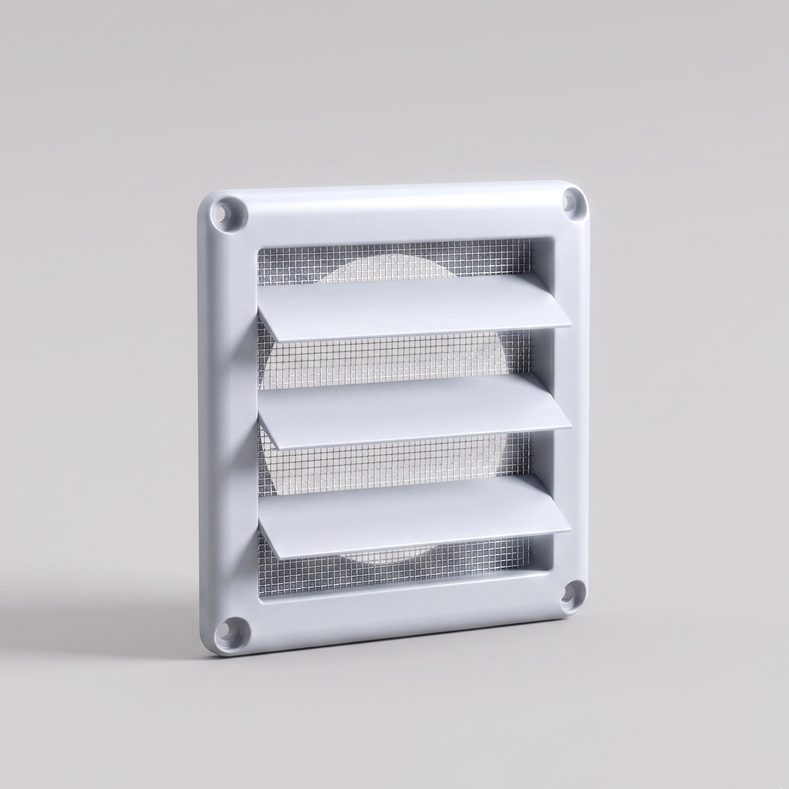 Vessa Louvered Vent Cover — 4" & 6", Gravity Damper with Screen