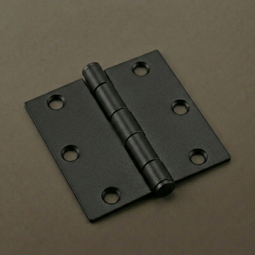Vellum Hardware Vector 3″ Door Hinge — Square & Radius Corner, Pair