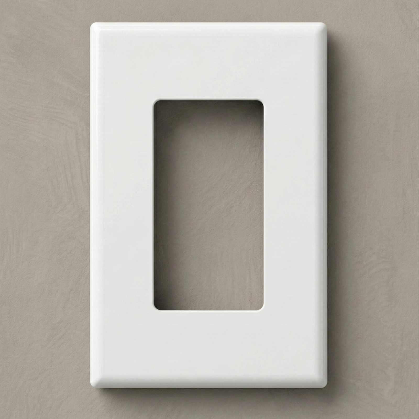 Premium Screwless Decora Wall Plate | Matte White Polycarbonate (1, 2 & 3 Gang)
