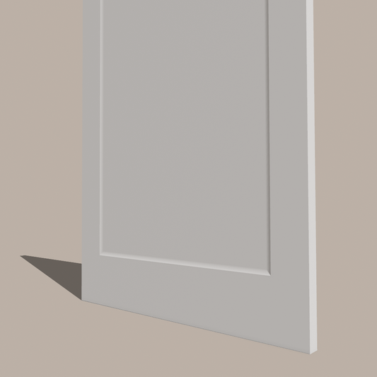 Beveled Shaker 1‑Panel Door – Regular Slab & Pre‑Machined, 78″/80″