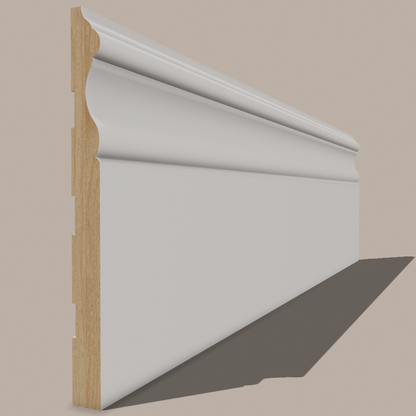 Primed Paulownia Colonial Baseboard – Elegant, Lightweight Moulding for Every Home