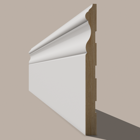Primed Paulownia Colonial Baseboard – Elegant, Lightweight Moulding for Every Home