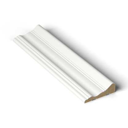 Back Band Colonial Casing — Solid Wood, Stepped-Edge Primed Door & Window Trim