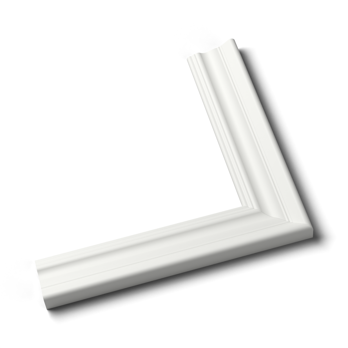 Back Band Colonial Casing — Solid Wood, Stepped-Edge Primed Door & Window Trim