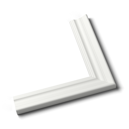 Back Band Colonial Casing — Solid Wood, Stepped-Edge Primed Door & Window Trim