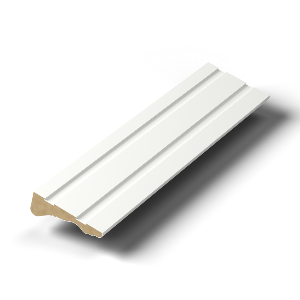 Back Band Colonial Casing — Solid Wood, Stepped-Edge Primed Door & Window Trim