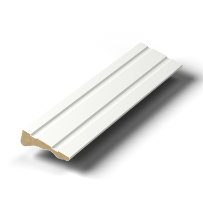 Back Band Colonial Casing — Solid Wood, Stepped-Edge Primed Door & Window Trim