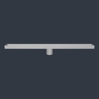 28″ Linear Shower Drain, 304 Stainless Steel — Grate or Tile-In Cover