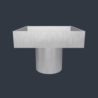 4″ × 4″ Square Shower Drain — SUS 304 Stainless, 2″ Outlet | Tile-In or Grate Cover — Brushed Nickel or Matte Black