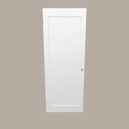 Beveled Shaker 1‑Panel Door – Regular Slab & Pre‑Machined, 78″/80″
