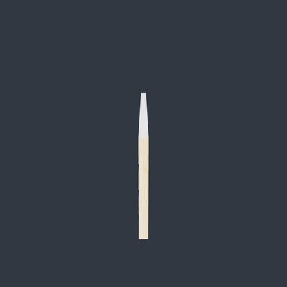 Primed Paulownia Flat Stock Baseboard – Clean, Minimalist Square Edge Moulding