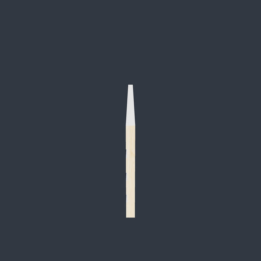 Primed Paulownia Flat Stock Baseboard – Clean, Minimalist Square Edge Moulding