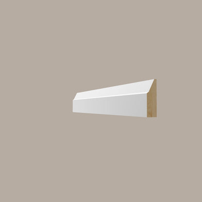 Primed Paulownia Step Bevel Doorstop – Clean Shoe Moulding for Door Frames and Trim Transitions