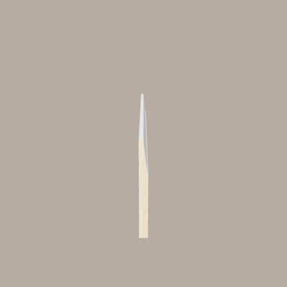 Primed Paulownia Step Bevel Baseboard – Modern Flat-Edge Trim with a Sleek Profile