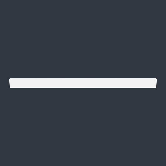Primed Paulownia Flat Stock Shoe / Door Stop — 1-1/4 in Profile | 7′ or 10′ Lengths | Paint-Ready, Lightweight Hardwood Trim